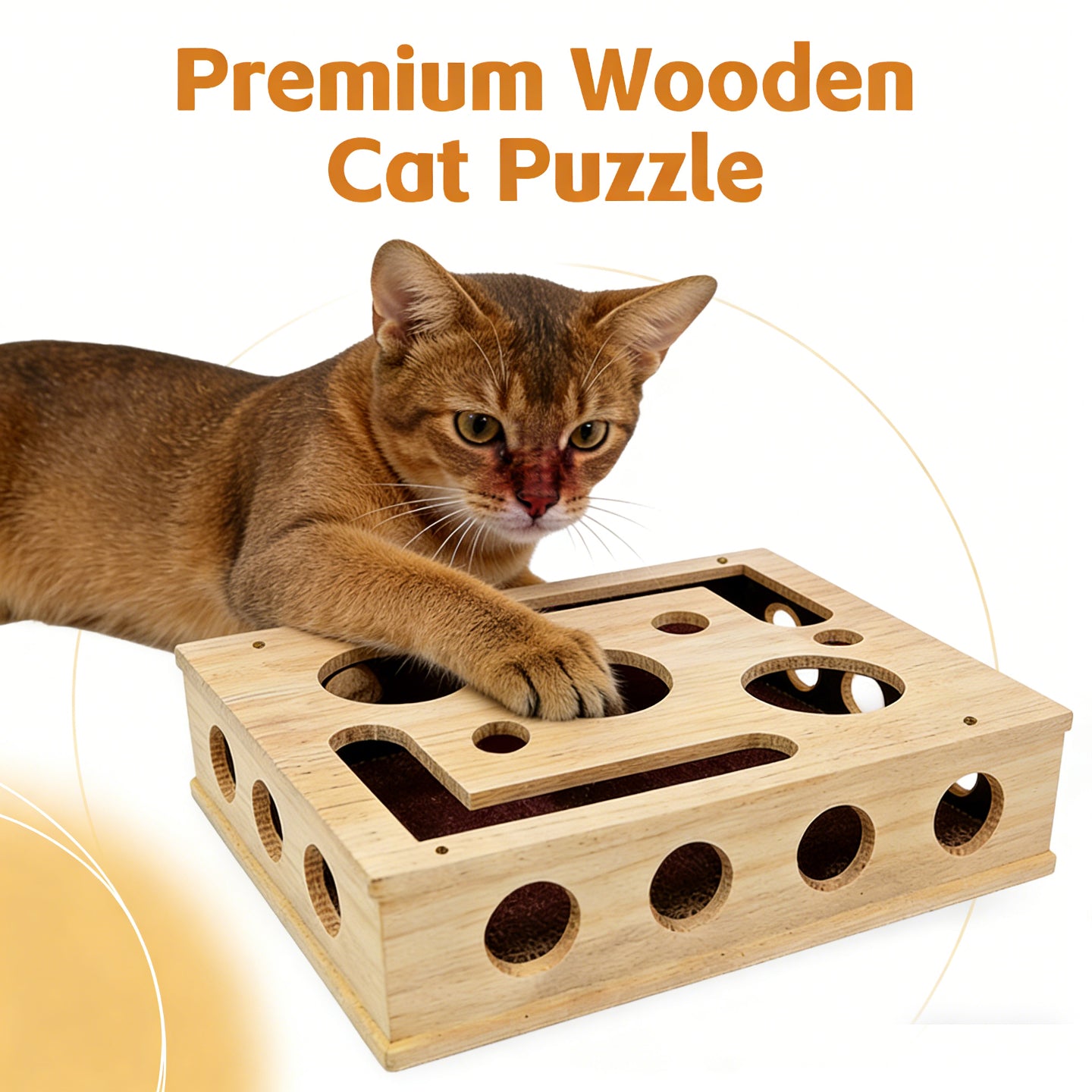 2026 - New Cat Nail File Scratch Experience Box - A Stress-Relieving Alternative Without Scissors or Grinding Wheels - Includes Sandpaper - Suitable for Indoor Cats - Toy - Puzzle Design