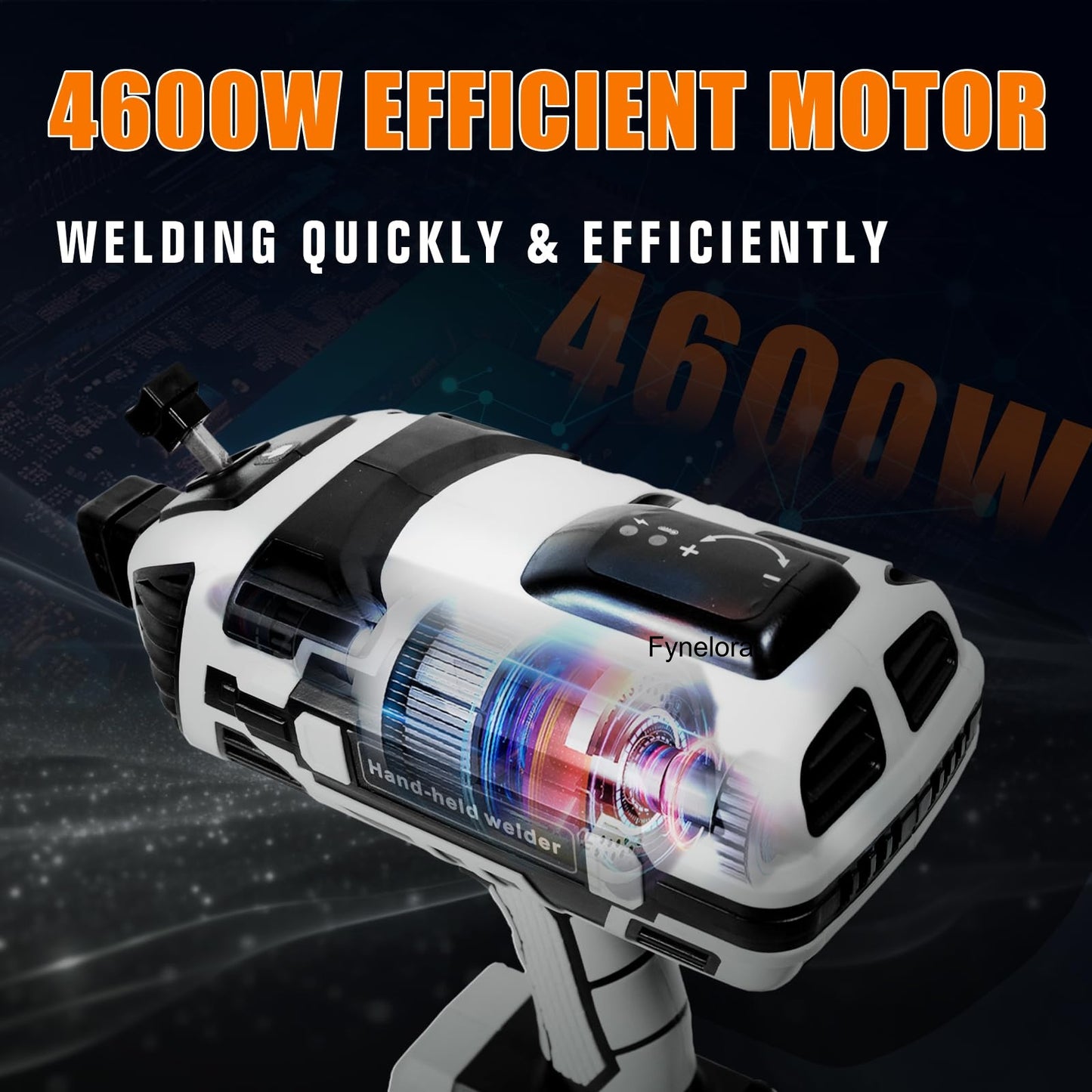 110V Handheld Welder Gun, IGBT Inverter, 5 Adjustable Currents, for 1/16"-1/8" Rods