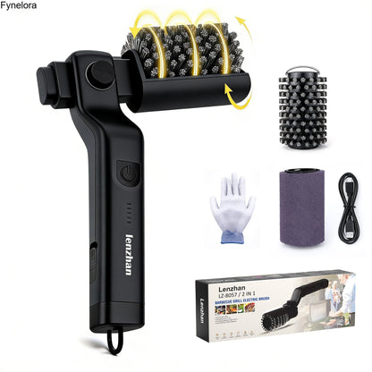 Cordless Electric Grill Brush, 3-Speed Motor, Adjustable Angle, Rechargeable, Waterproof