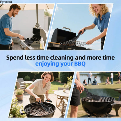 Cordless Electric Grill Brush, 3-Speed Motor, Adjustable Angle, Rechargeable, Waterproof