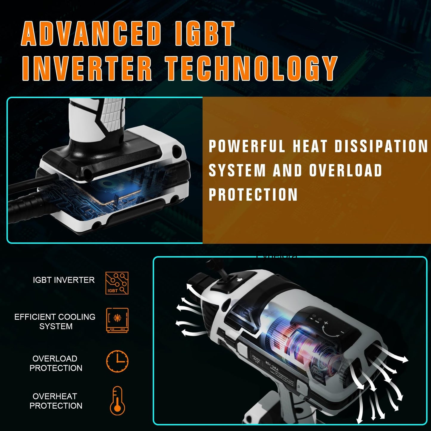 110V Handheld Welder Gun, IGBT Inverter, 5 Adjustable Currents, for 1/16"-1/8" Rods