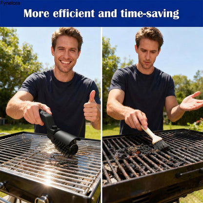Cordless Electric Grill Brush, 3-Speed Motor, Adjustable Angle, Rechargeable, Waterproof