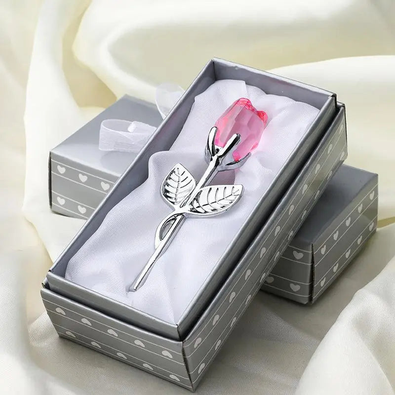 Mother's Day Crystal Rose Gift - A Precious Metal Floral Keepsake Created Especially for Her | Suitable for holidays, birthdays, anniversaries, romantic surprises | Durable and Waterproof