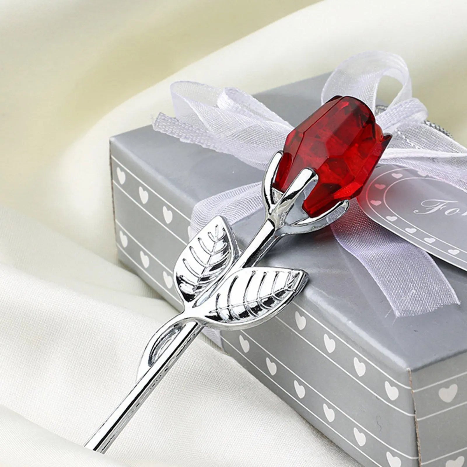 Mother's Day Crystal Rose Gift - A Precious Metal Floral Keepsake Created Especially for Her | Suitable for holidays, birthdays, anniversaries, romantic surprises | Durable and Waterproof